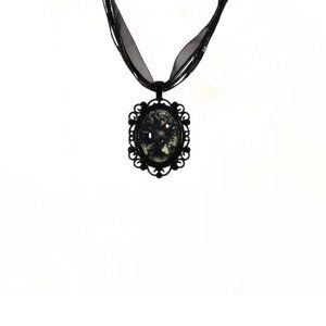 Gothic Victorian Medusa "Gaze Unbroken" Cameo Necklace
